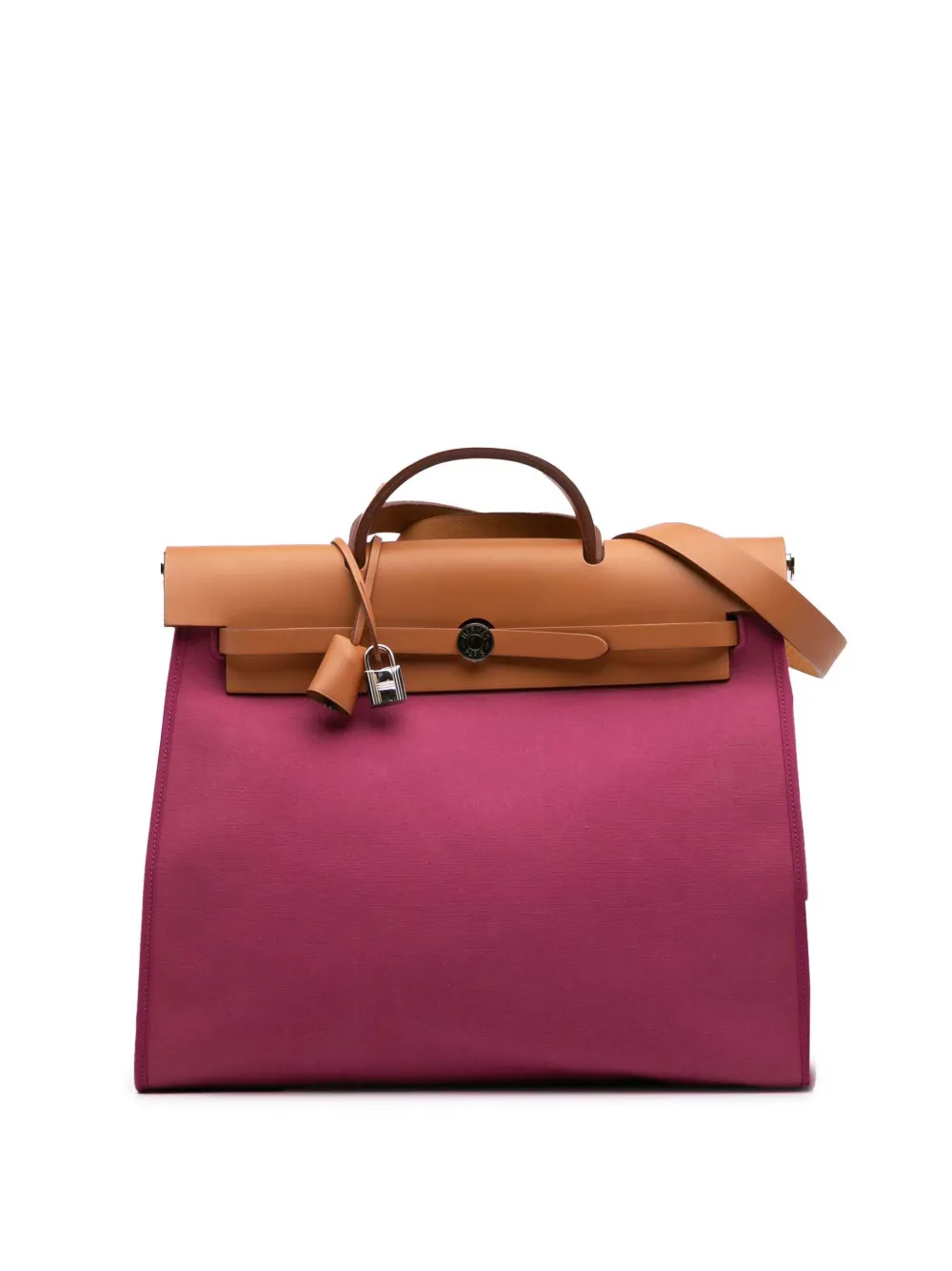 Hermès Pre-Owned 2011 Toile Herbag Zip 39 satchel - ピンク Hermès Pre-Owned 2011 Toile Herbag Zip 39 satchel - ピンク