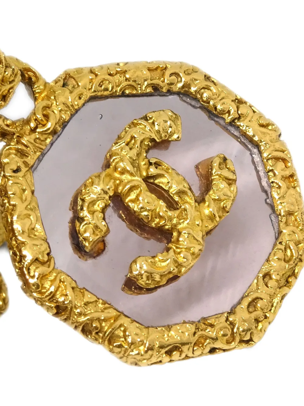 CHANEL Pre-Owned collier à pendentif géométrique (1993) | Image 2