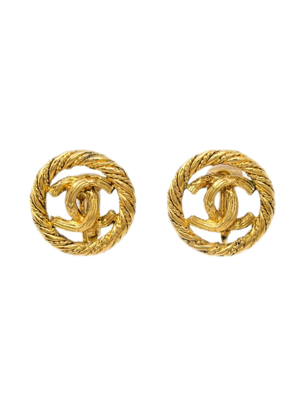 Pre-owned Chanel 1990-2000s Cc Clip-on Earrings