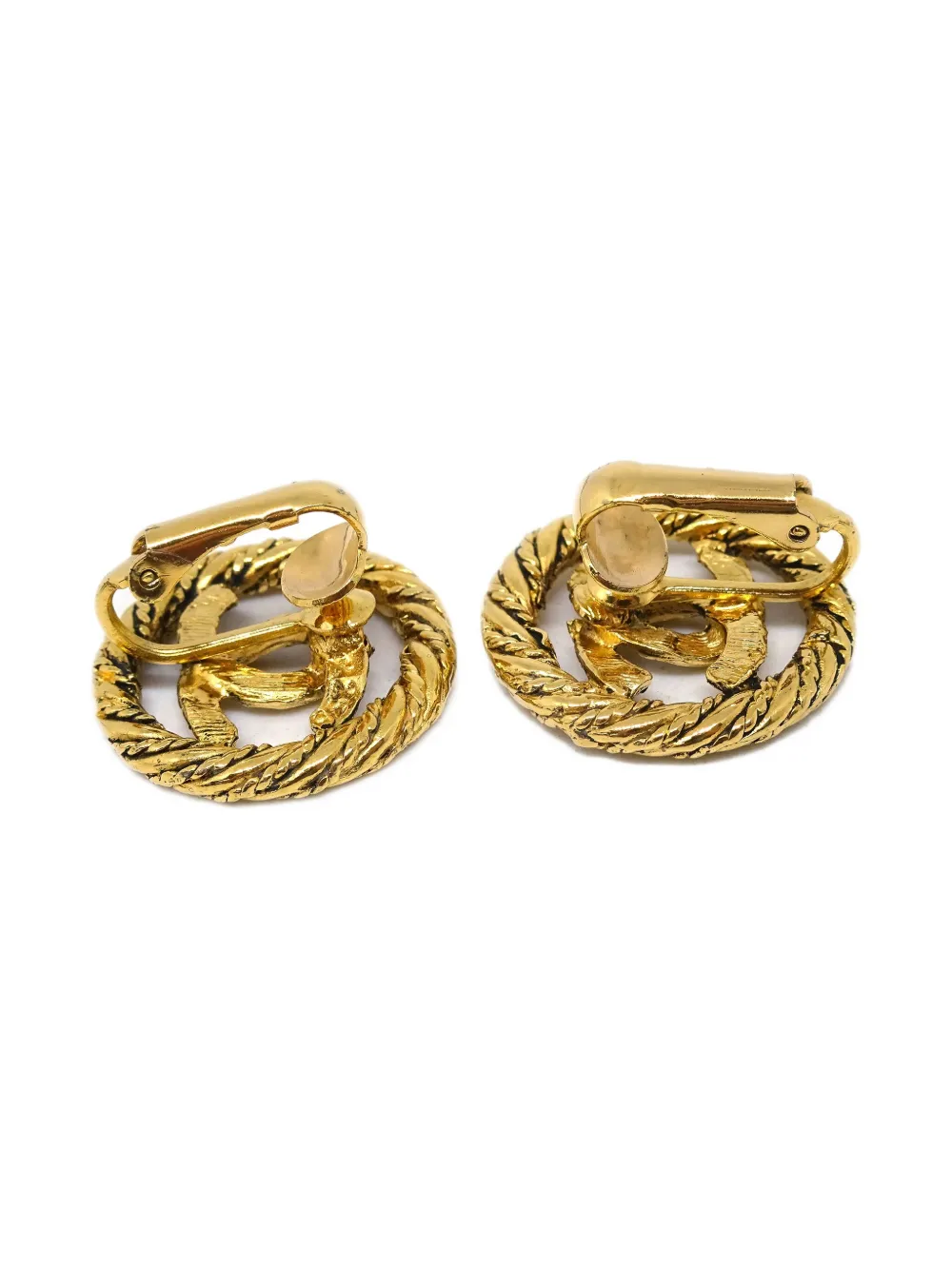 Pre-owned Chanel 1990-2000s Cc Clip-on Earrings