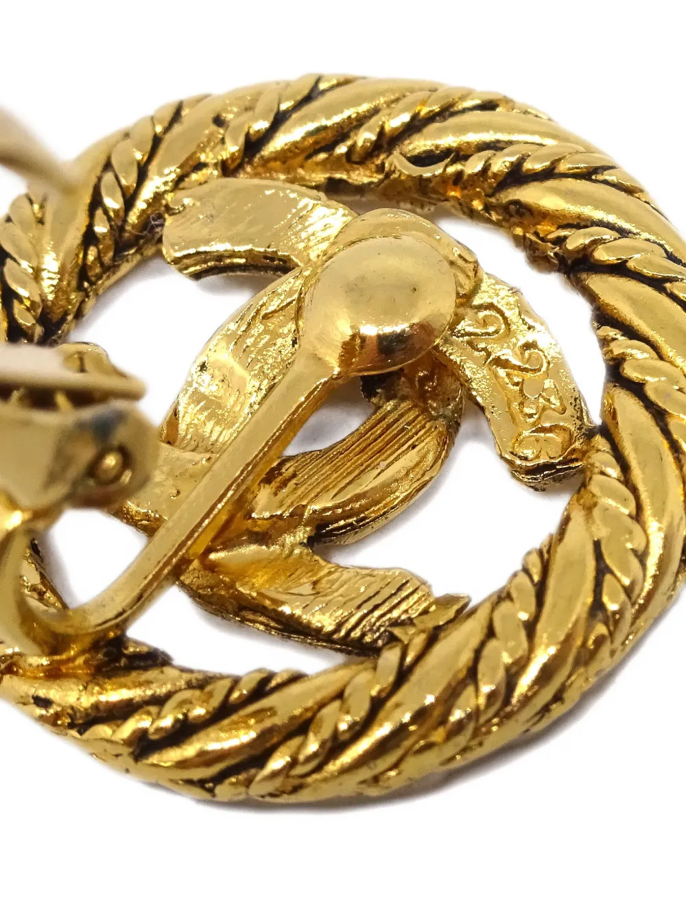 Pre-owned Chanel 1990-2000s Cc Clip-on Earrings