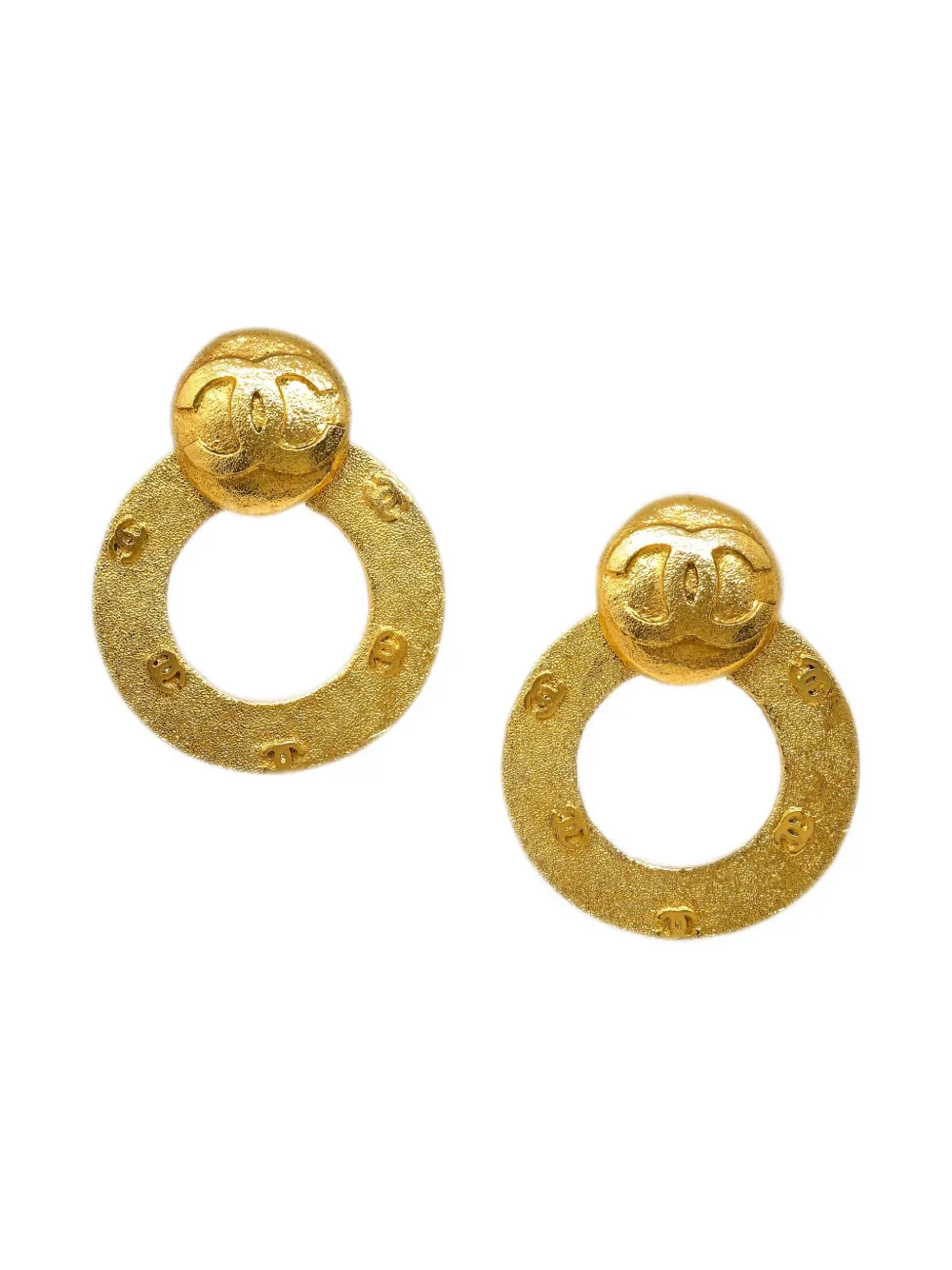 Pre-owned Chanel 1990-2000s Cc Clip-on Earrings