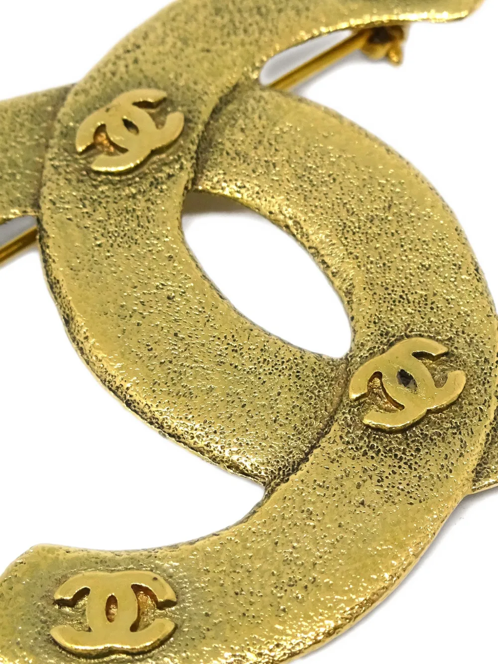 Pre-owned Chanel 1990-2000s Cc Logo Brooch