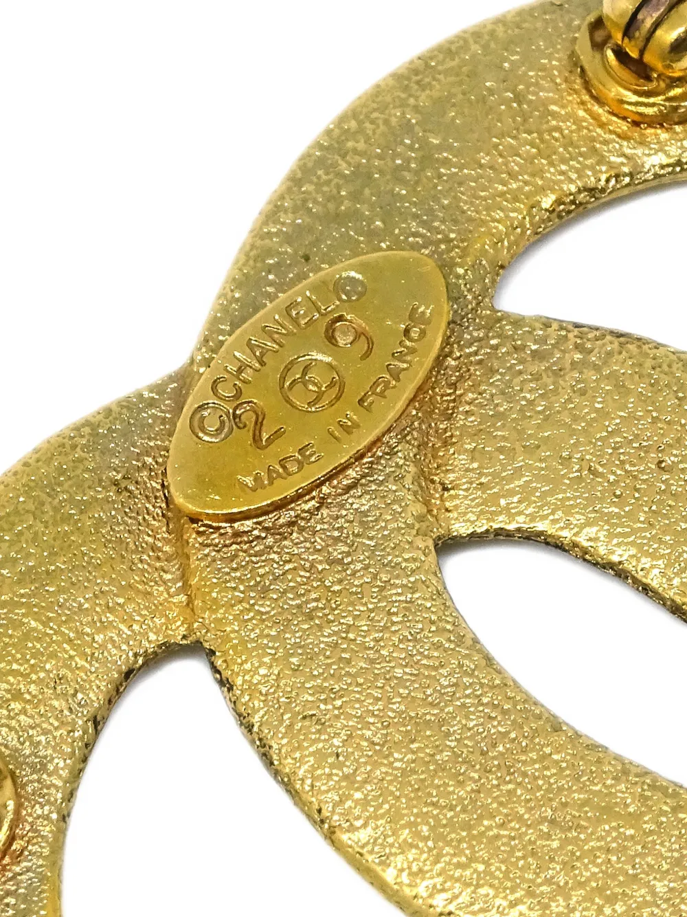 Pre-owned Chanel 1990-2000s Cc Logo Brooch