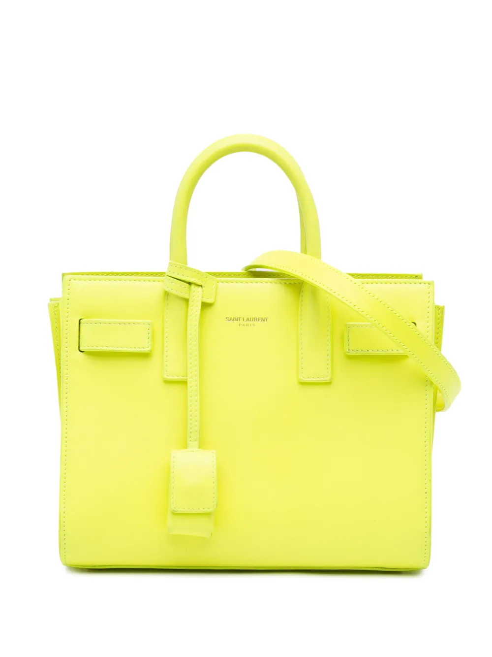 Saint Laurent Pre-Owned 2014 Nano Leather Sac De Jour satchel - YELLOW Saint Laurent Pre-Owned 2014 Nano Leather Sac De Jour satchel - YELLOW