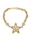 CHANEL Pre-Owned 1982 star-charm bracelet - Gold