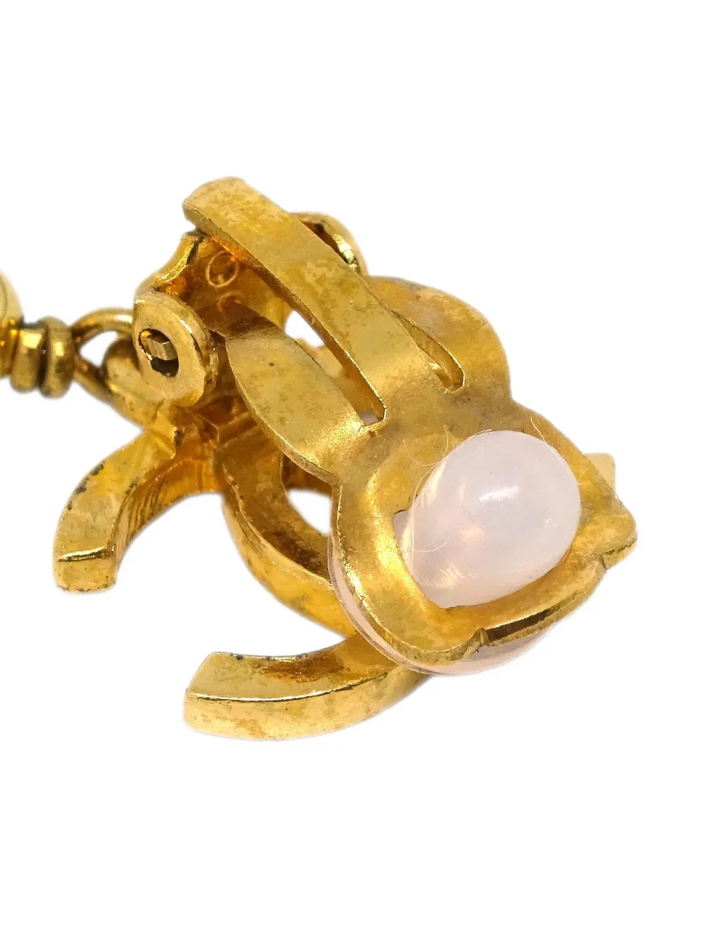 Pre-owned Chanel 1996 Dangle Clip-on Earrings