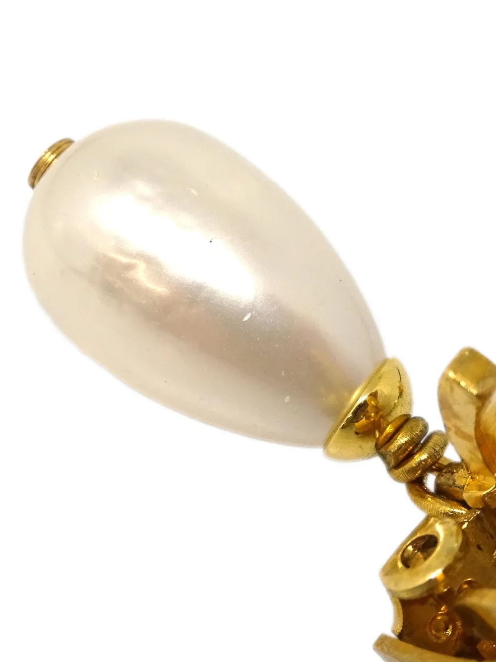 Pre-owned Chanel 1996 Dangle Clip-on Earrings