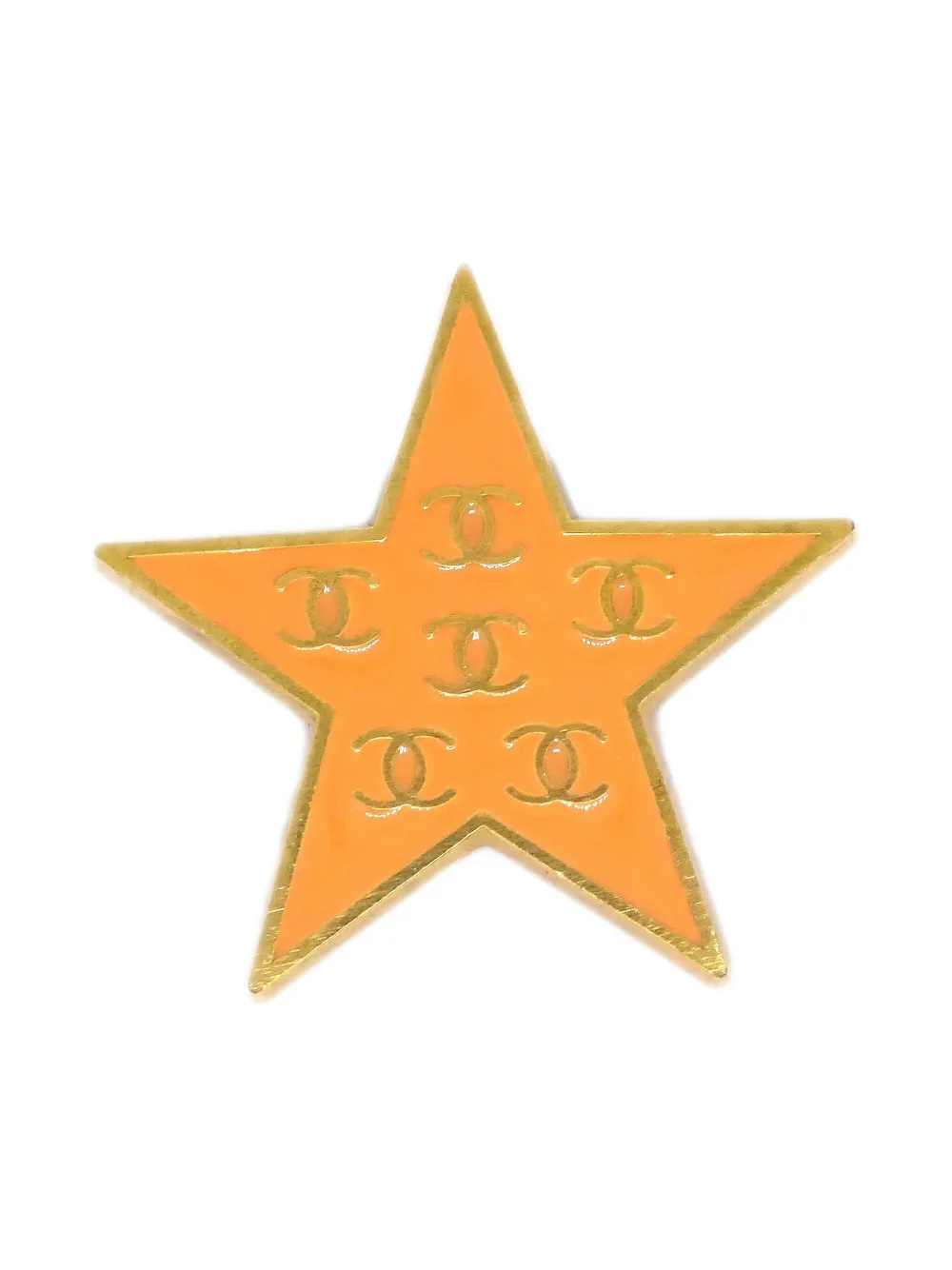 CHANEL Pre-Owned broche à motif étoile (2001) | or | Image 1