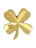 CHANEL Pre-Owned 2003 Clover brooch - Gold