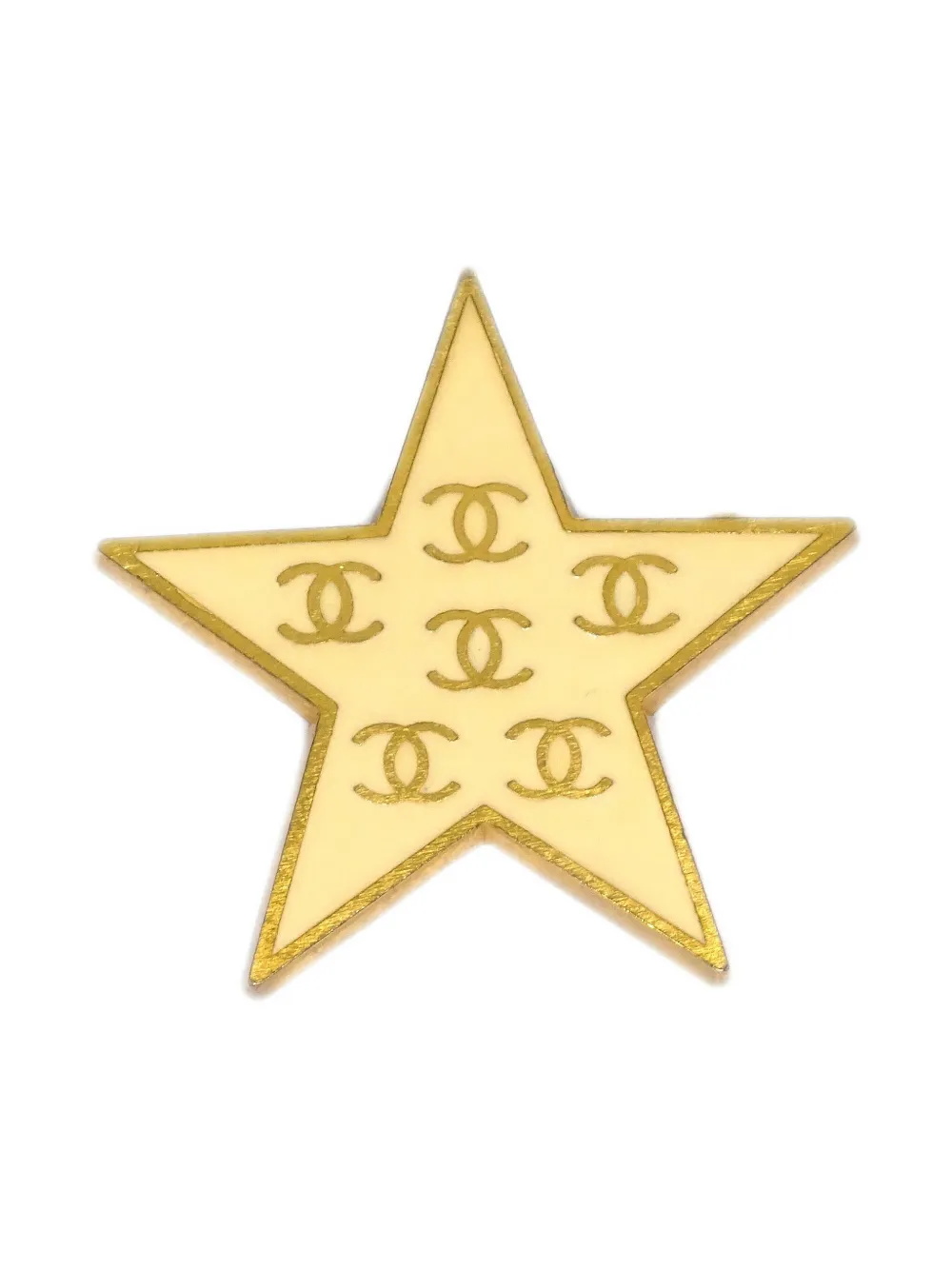 CHANEL Pre-Owned broche à motif étoile (2001) | or | Image 1