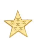 CHANEL Pre-Owned 2001 star-motif brooch - Gold