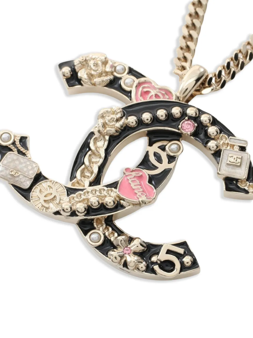 Pre-owned Chanel 1986-1988 Cc-pendant Necklace