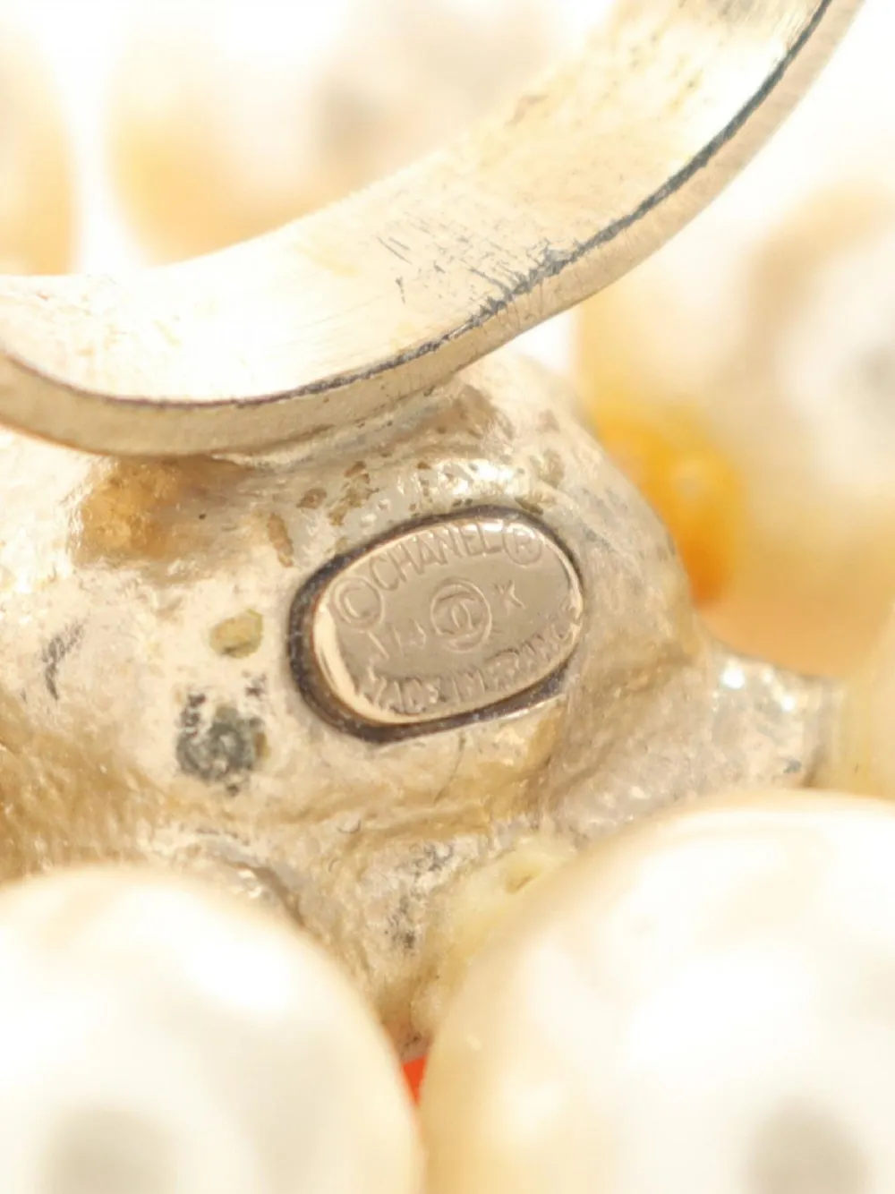 Pre-owned Chanel 1986-1988 Cc Logo Ring