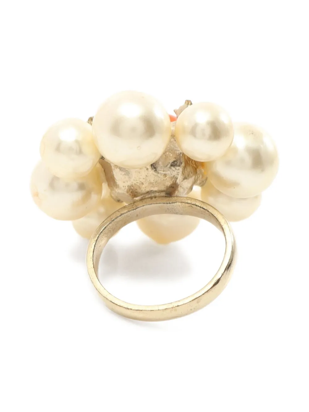 Pre-owned Chanel 1986-1988 Cc Logo Ring