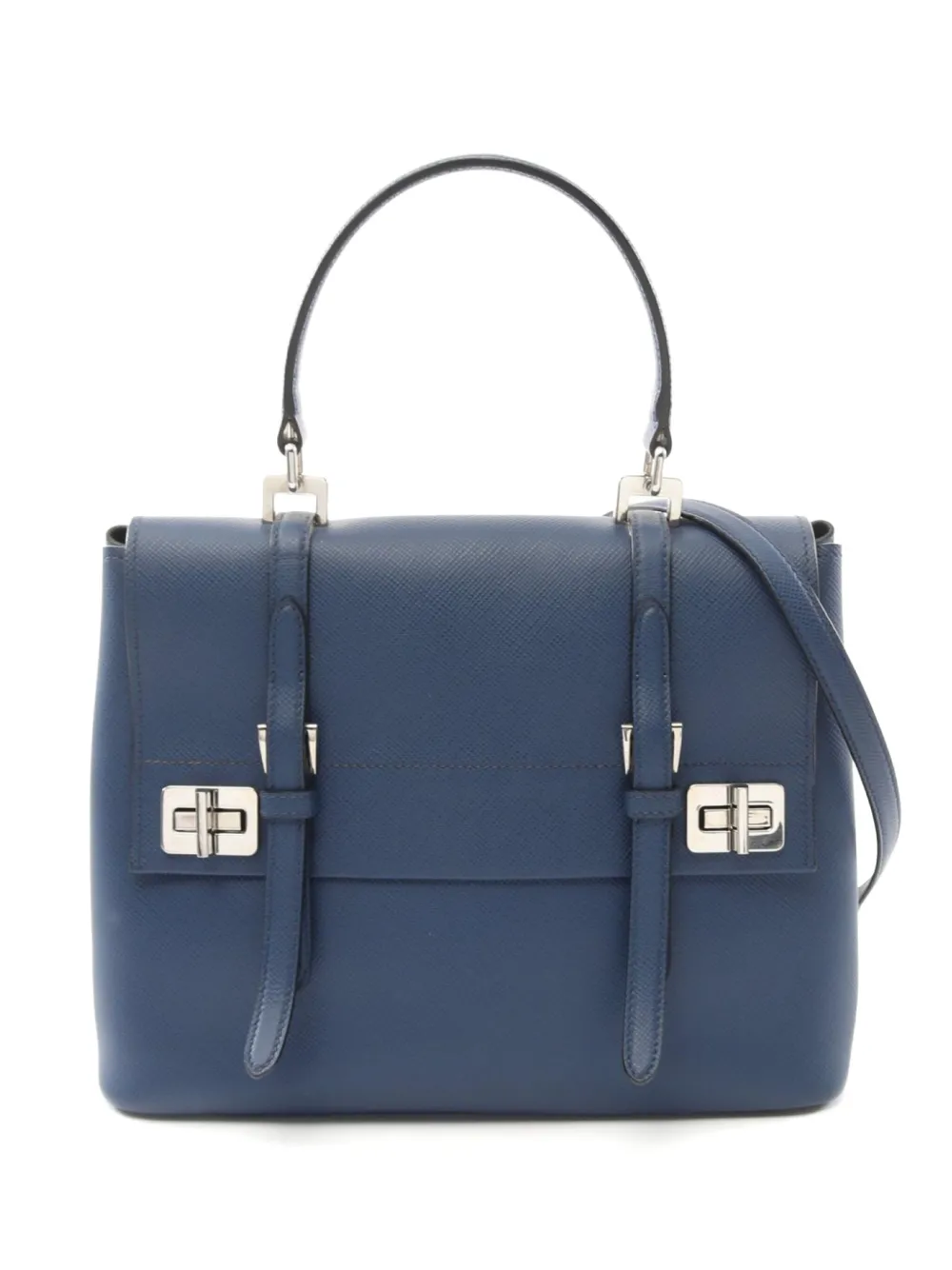 Prada Pre-Owned 2010s レザーハンドバッグ | ブルー | Image 1