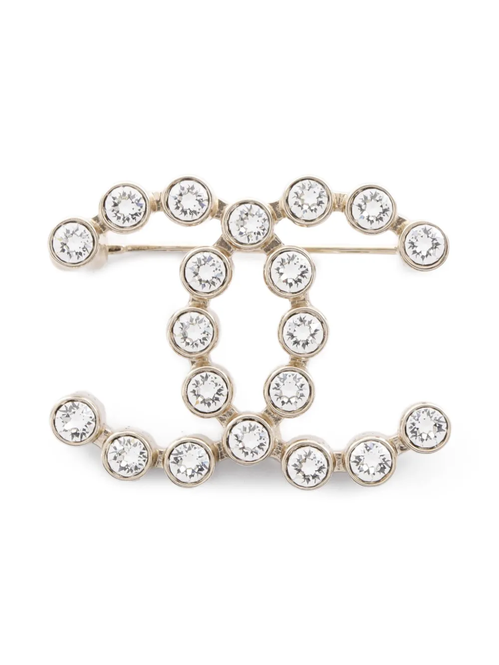 CHANEL Pre-Owned 1986-1988 Coco Mark brooch | Gold | Image 1