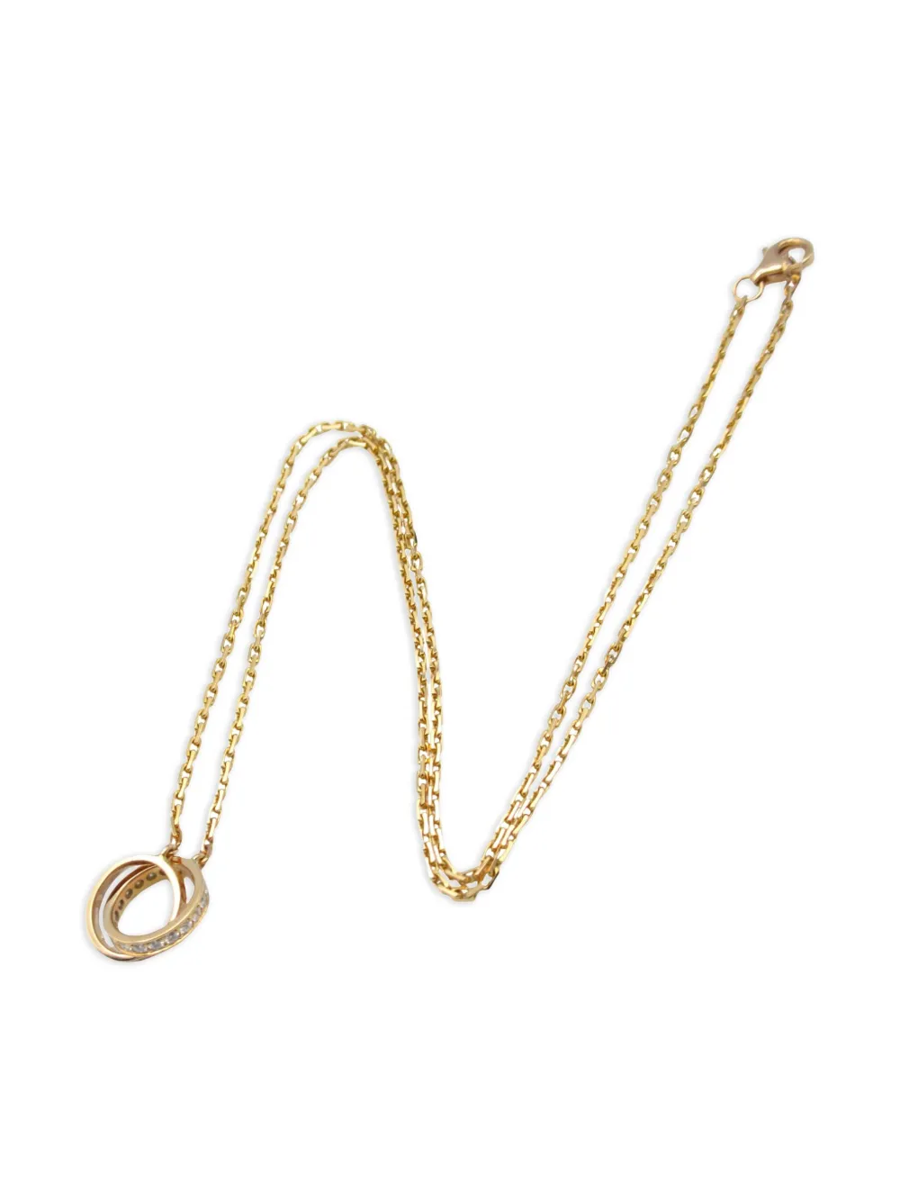 Cartier 2010s 18K rose gold baby Love diamond necklace | Image 2