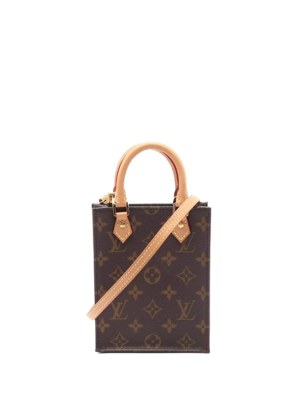 Louis Vuitton Pre-Owned 2020 プチ サックプラ 2way ハンドバッグ - ブラウン Louis Vuitton Pre-Owned 2020 プチ サックプラ 2way ハンドバッグ - ブラウン