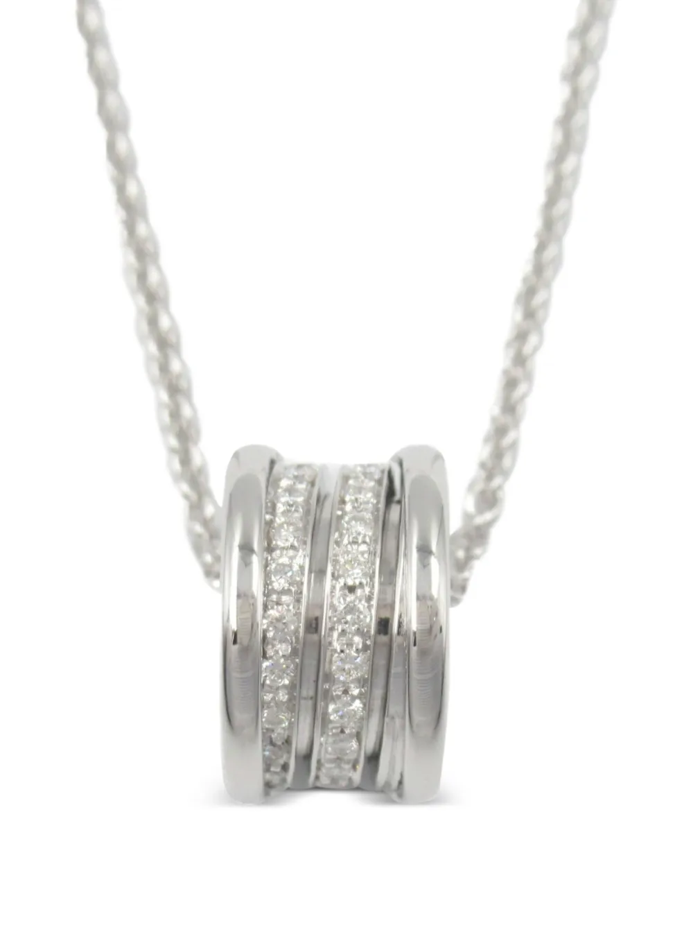Bvlgari Pre-Owned collar B.zero1 en oro blanco de 18kt con diamante 2010 | plateado | Image 1
