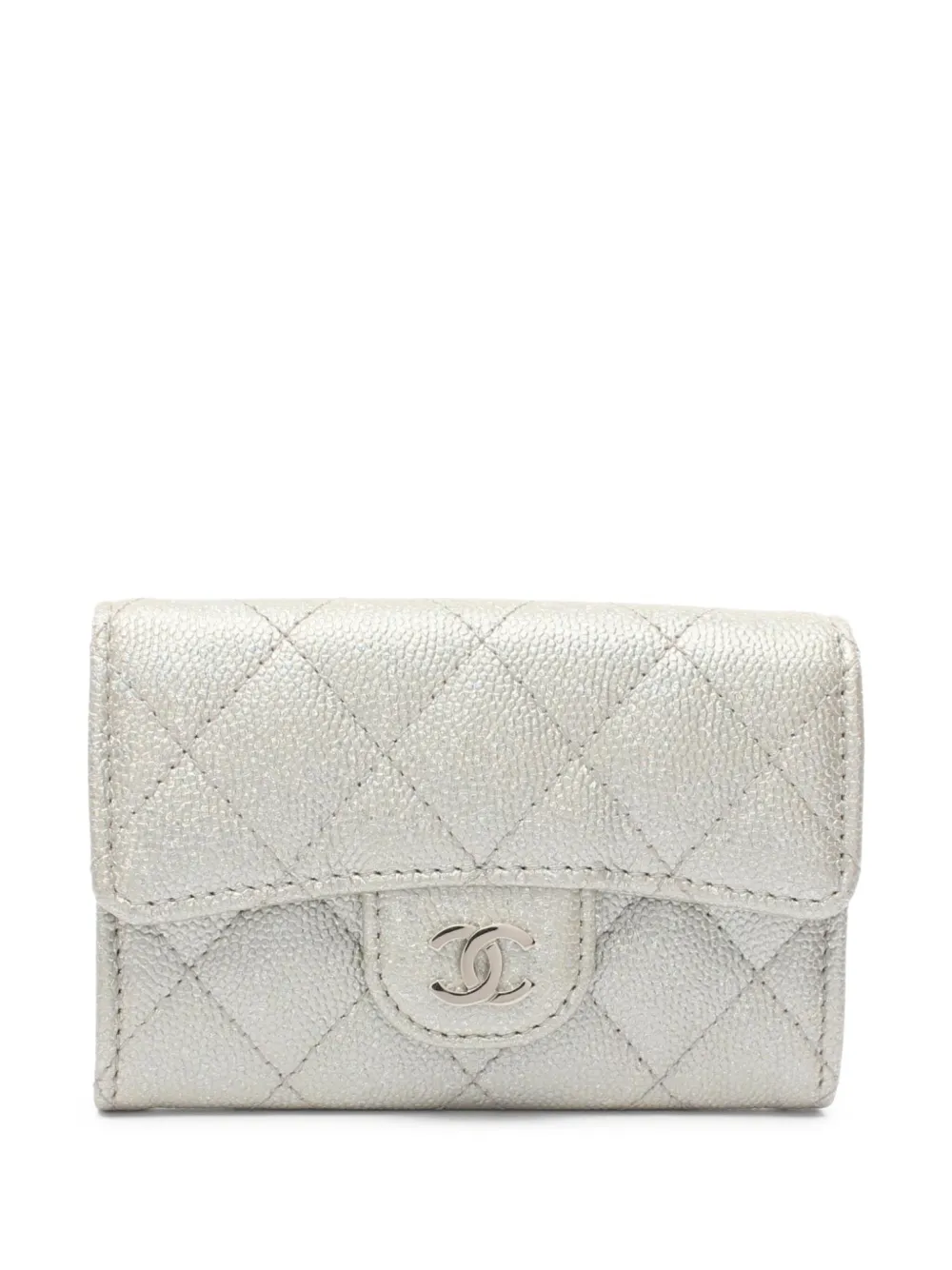 CHANEL Pre-Owned 2021-2022 Classic Flap wallet | Silver | Image 1