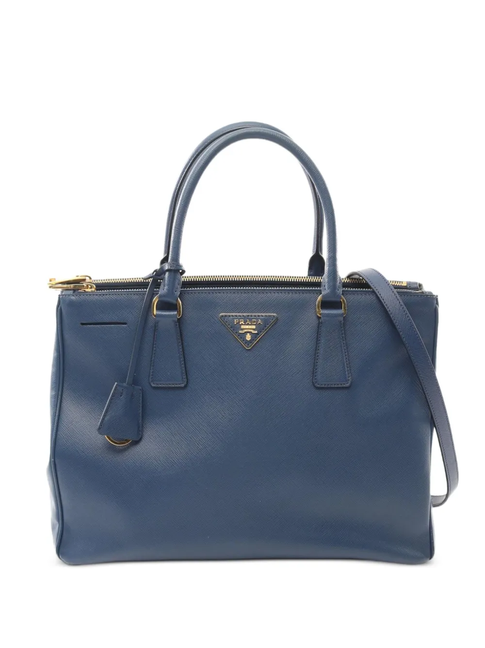 Prada Pre-Owned 2000s ガレリア 2way ハンドバッグ - ブルー Prada Pre-Owned 2000s ガレリア 2way ハンドバッグ - ブルー