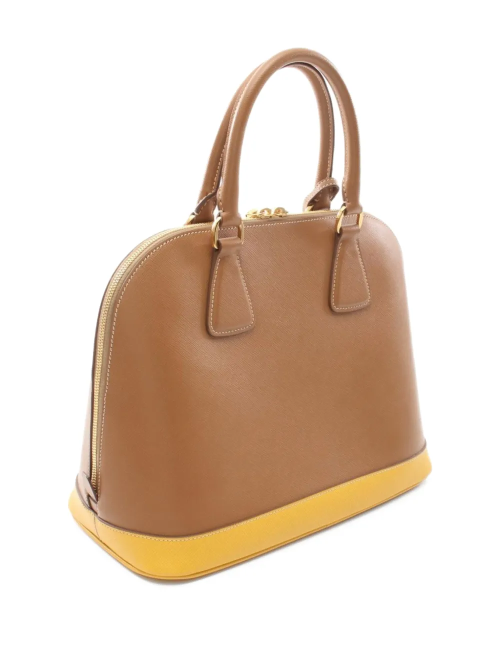 Prada Pre-Owned 2010s enamel-triangle tote bag | Pre-Owned | Image 2