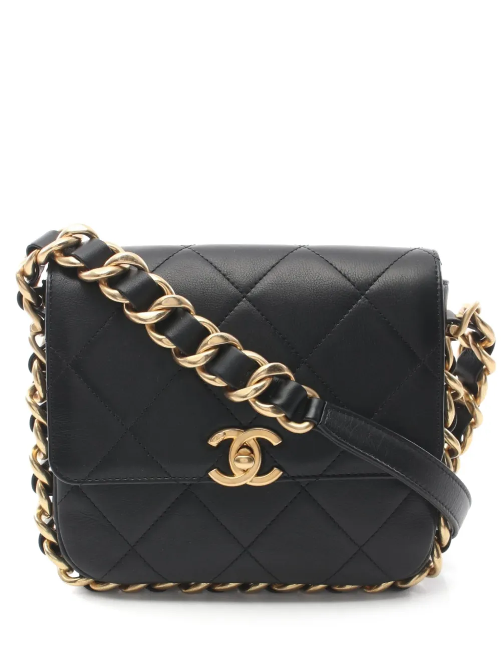 CHANEL Pre-Owned 2021s small Flap shoulder bag | Black | Image 1