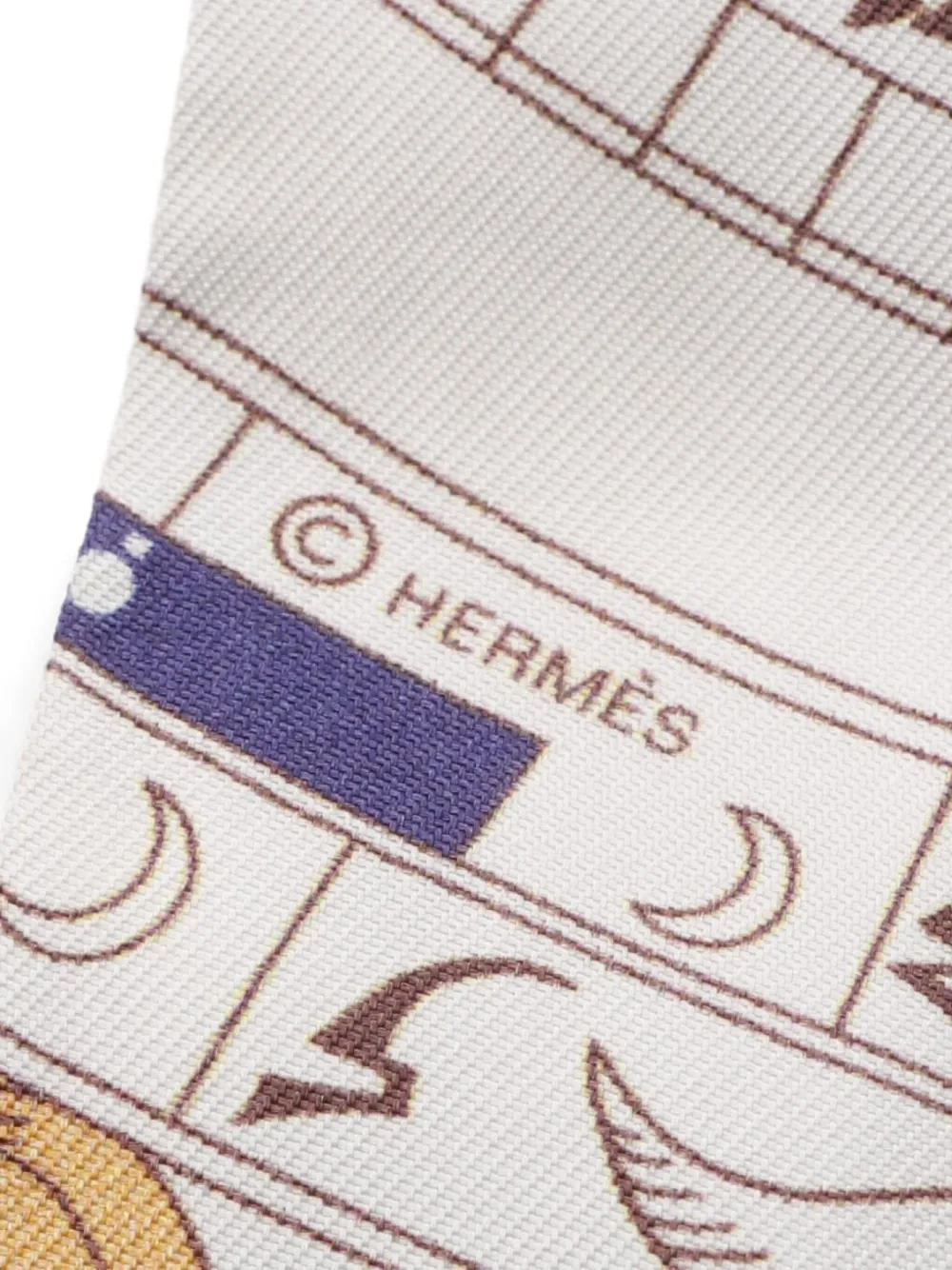 Hermès Pre-Owned 2000s Dies et Hore Twilly scarf | Image 2