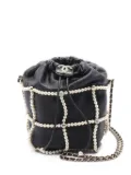 CHANEL Pre-Owned 2020-2021 Crystal Pearl bucket bag - Black