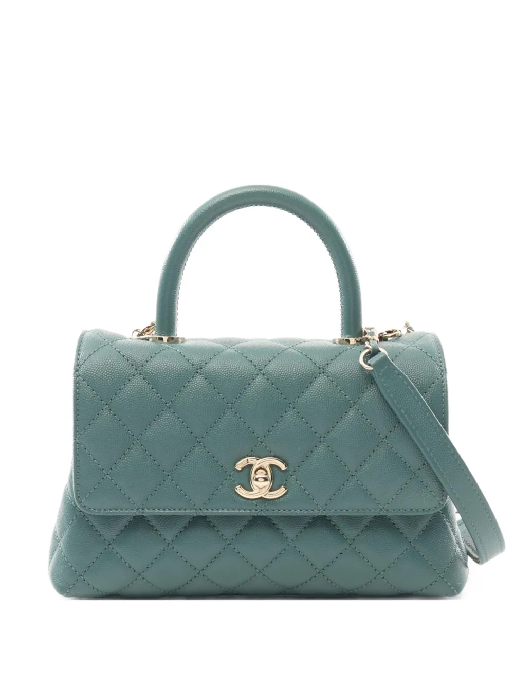 CHANEL Pre-Owned 2021 Coco Handle tote bag | Green | Image 1