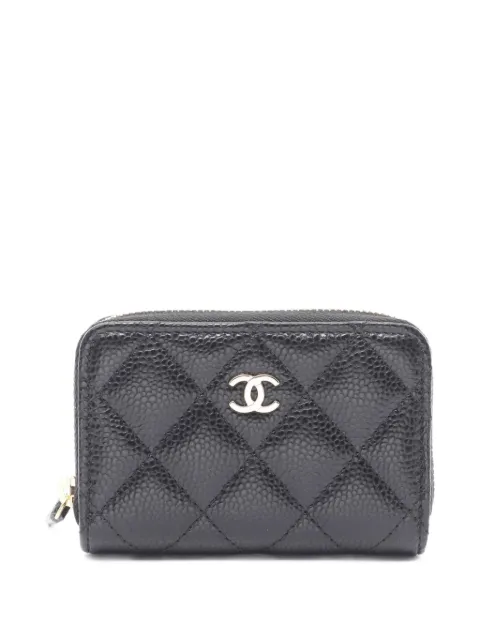 CHANEL Pre-Owned 2021 CC logo quilted wallet