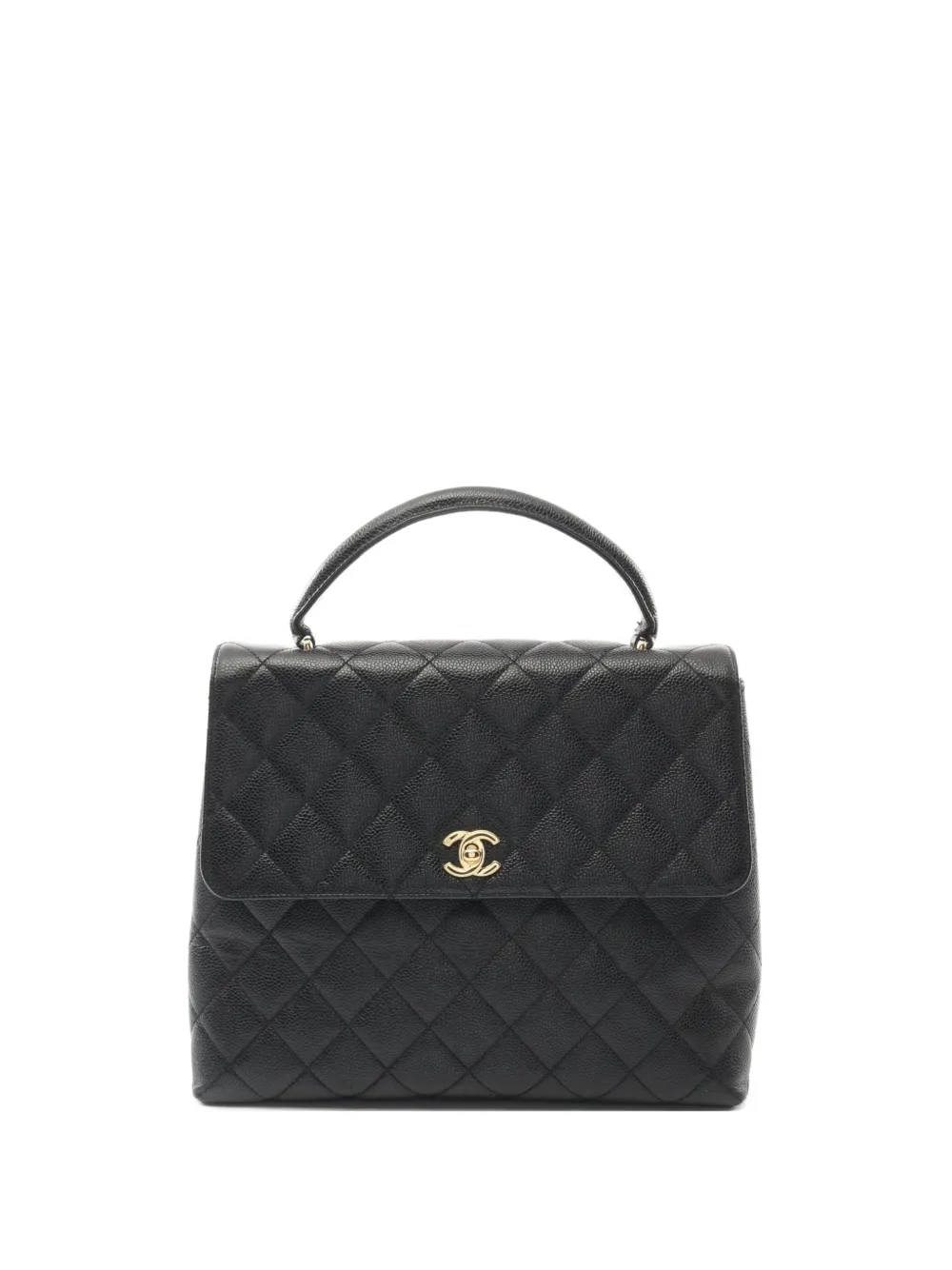 CHANEL Pre-Owned 2000-2002 diamond-quilted tote bag – Black