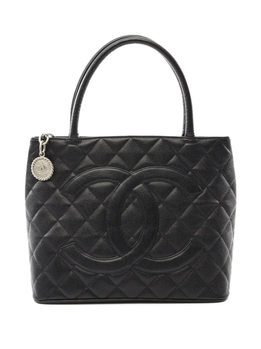 CHANEL Pre-Owned 2005-2006 Medallion tote bag - ブラック CHANEL Pre-Owned 2005-2006 Medallion tote bag - ブラック