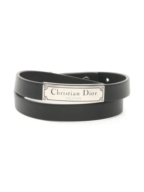Christian Dior Pre-Owned bracelet en cuir (années 2020)