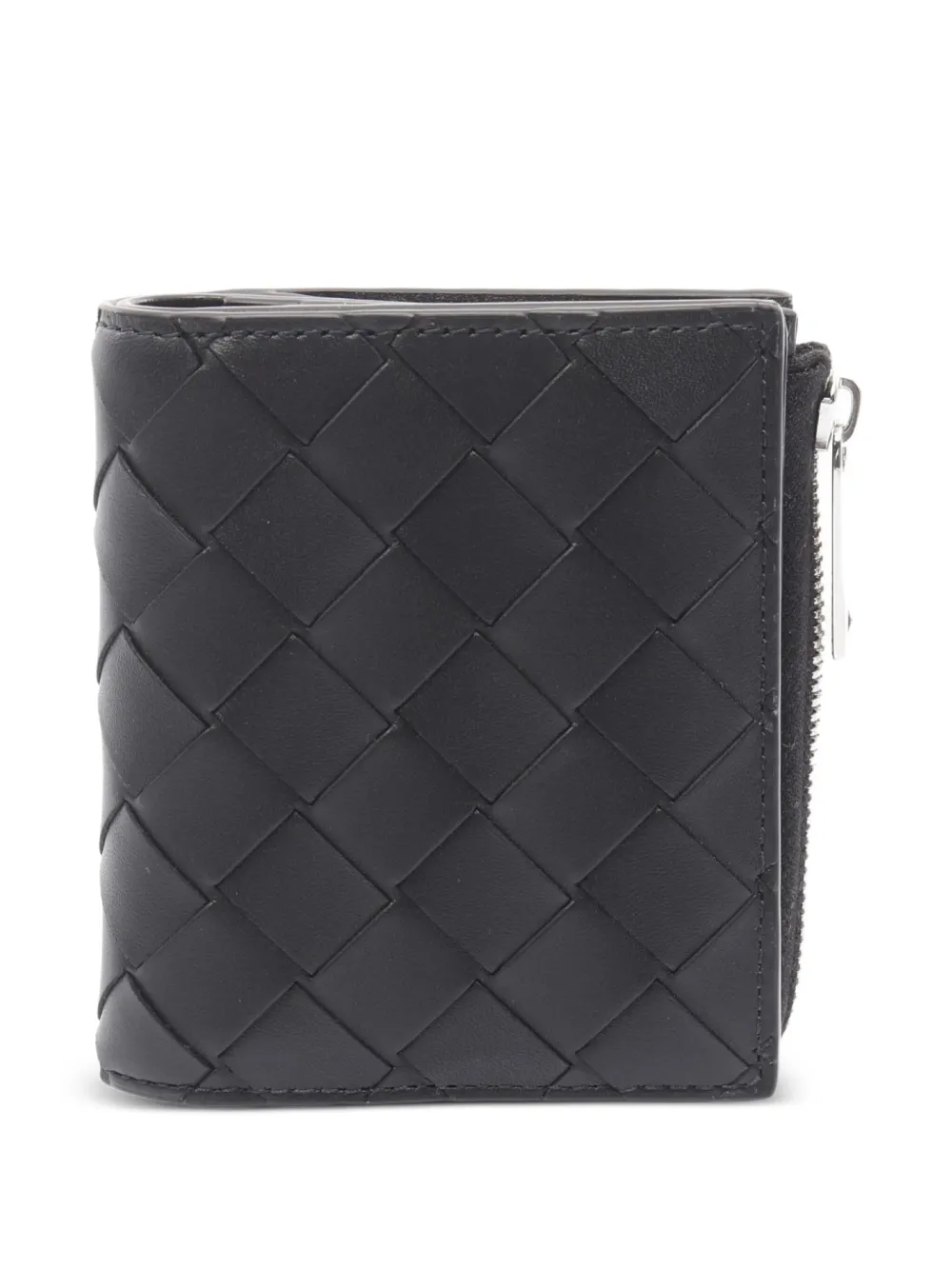 Bottega Veneta Pre-Owned 2020s Intrecciato bi-fold wallet | Black | Image 1