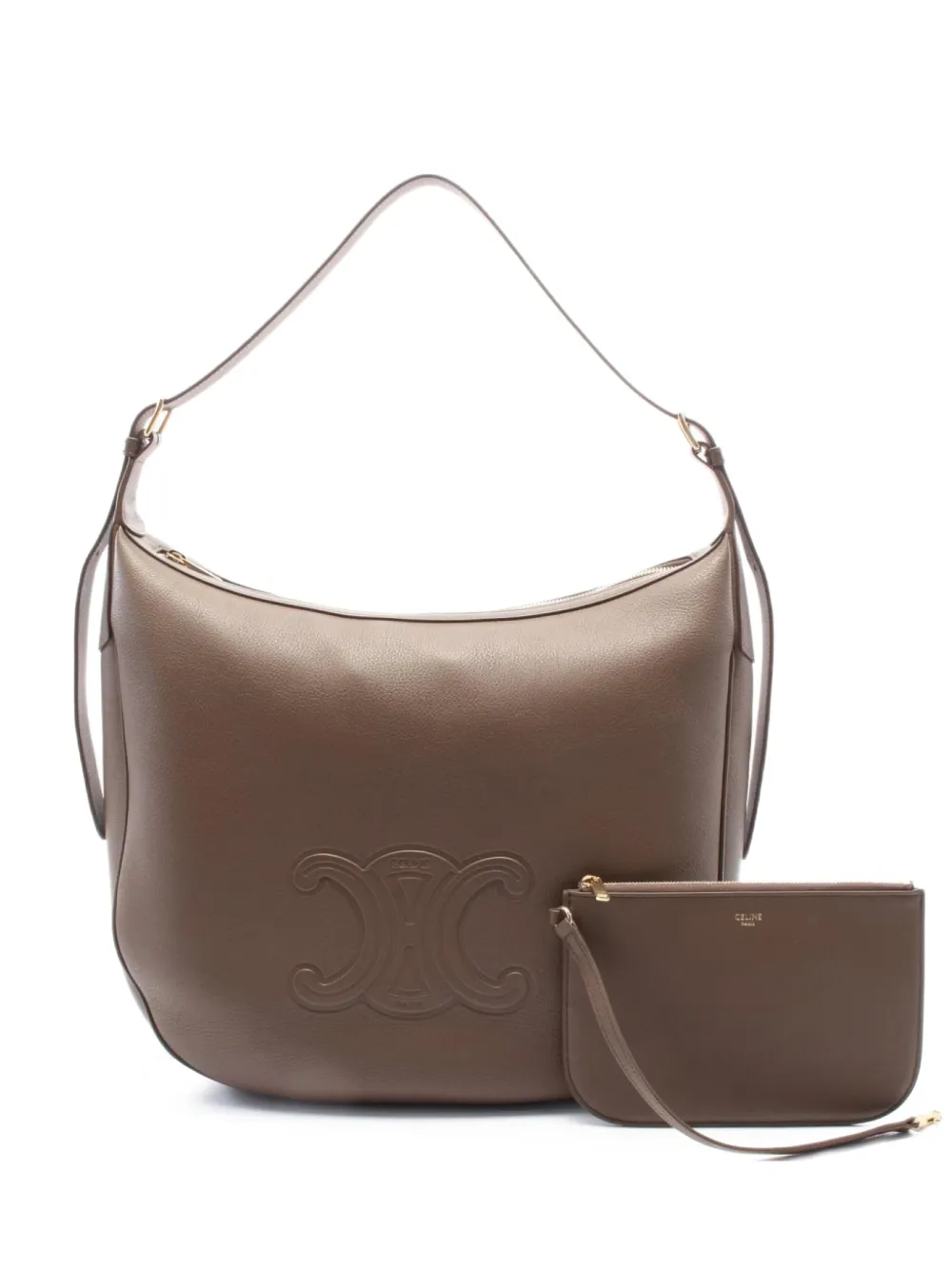 Céline Pre-Owned 2020s large Heloïse shoulder bag | Brown | Image 1