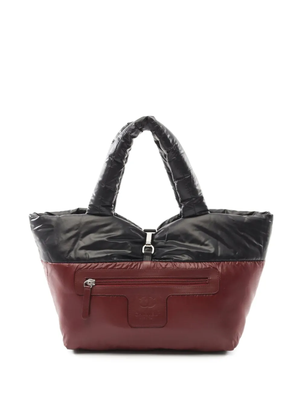 Pre-owned Chanel 2015-2016 Small Coco Cocoon Tote Bag In Black