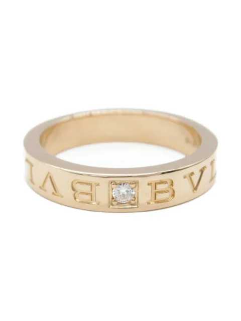 Bvlgari Pre-Owned 2010s 18K rose gold B.zero1 diamond ring