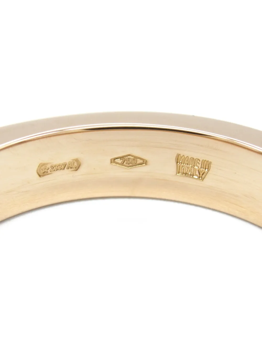Pre-owned Bvlgari 2010s 18k Rose Gold B.zero1 Diamond Ring