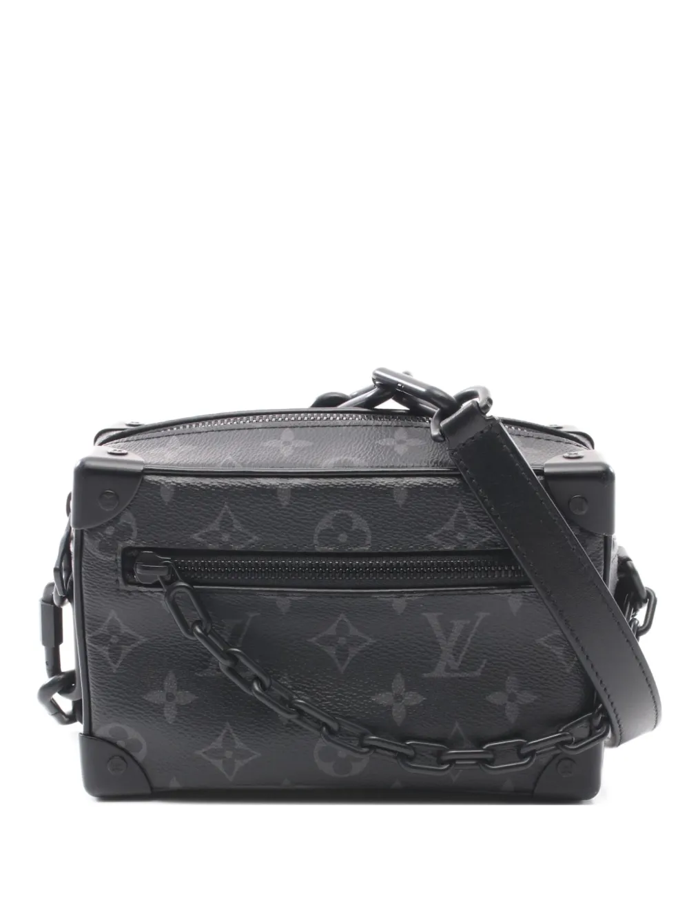 Louis Vuitton Pre-Owned 2021 ミニ ソフト トランク メッセンジャーバッグ - ブラック Louis Vuitton Pre-Owned 2021 ミニ ソフト トランク メッセンジャーバッグ - ブラック