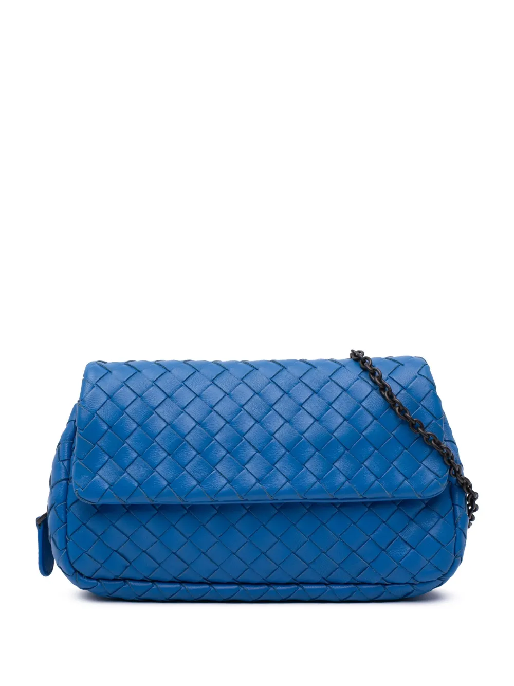 Bottega Veneta Pre-Owned 2012-2024 Intrecciato Chain Flap crossbody Bottega Veneta Pre-Owned 2012-2024 Intrecciato Chain Flap crossbody