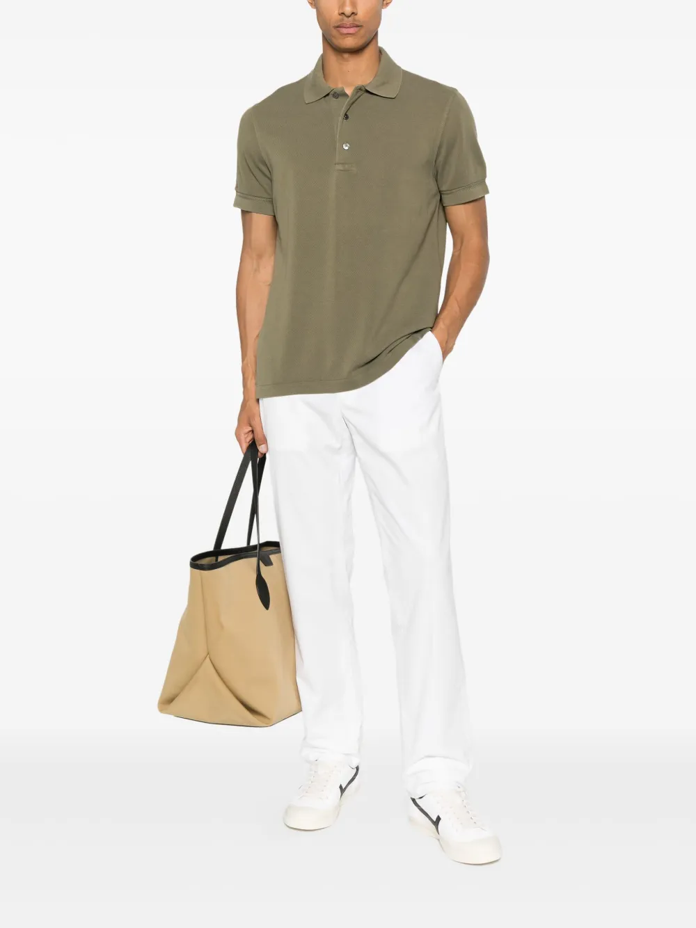 TOM FORD Poloshirt met korte mouwen - Groen
