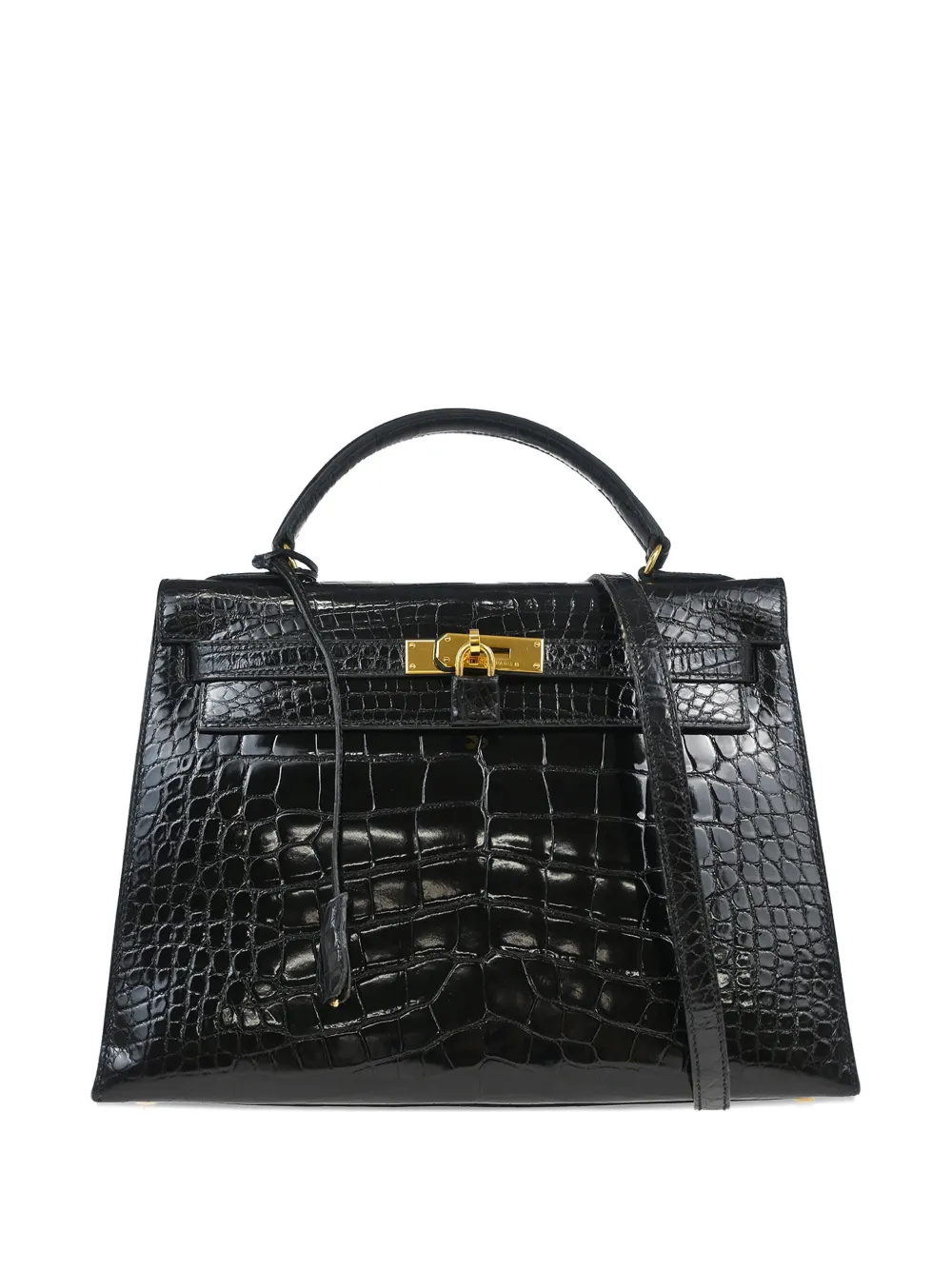 Hermès Pre-Owned 1996 ケリー 32 セリエ ハンドバッグ - ブラック Hermès Pre-Owned 1996 ケリー 32 セリエ ハンドバッグ - ブラック