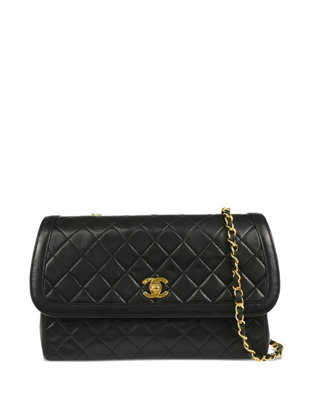 CHANEL Pre-Owned 1990s キルティング ショルダーバッグ - ブラック CHANEL Pre-Owned 1990s キルティング ショルダーバッグ - ブラック