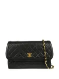 CHANEL Pre-Owned 1990 diamond-quilted shoulder bag - Black