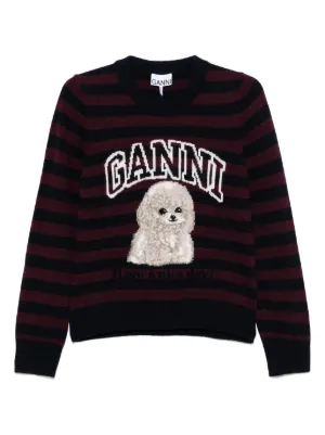 GANNI ⭐️ インターシャニット セーター XXS GANNI インターシャニット セーター XXS 新品タグ付き