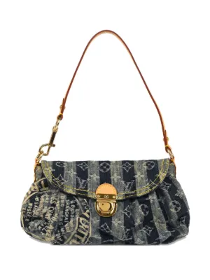 Louis Vuitton Pre-Owned 2006 Mini Pleaty Raye Shoulder Bag | Blue