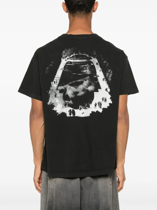 Tシャツ・カットソー ENFANTS RICHES DEPRIMES Cotton T-shirt with used effect Nero Enfants Riches Déprimés Cotton T-shirt | Black | FARFETCH