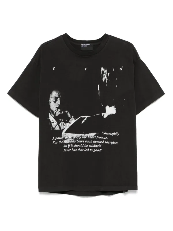 Tシャツ・カットソー ENFANTS RICHES DEPRIMES Cotton T-shirt with used effect Nero Enfants Riches Déprimés Cotton T-shirt | Black | FARFETCH
